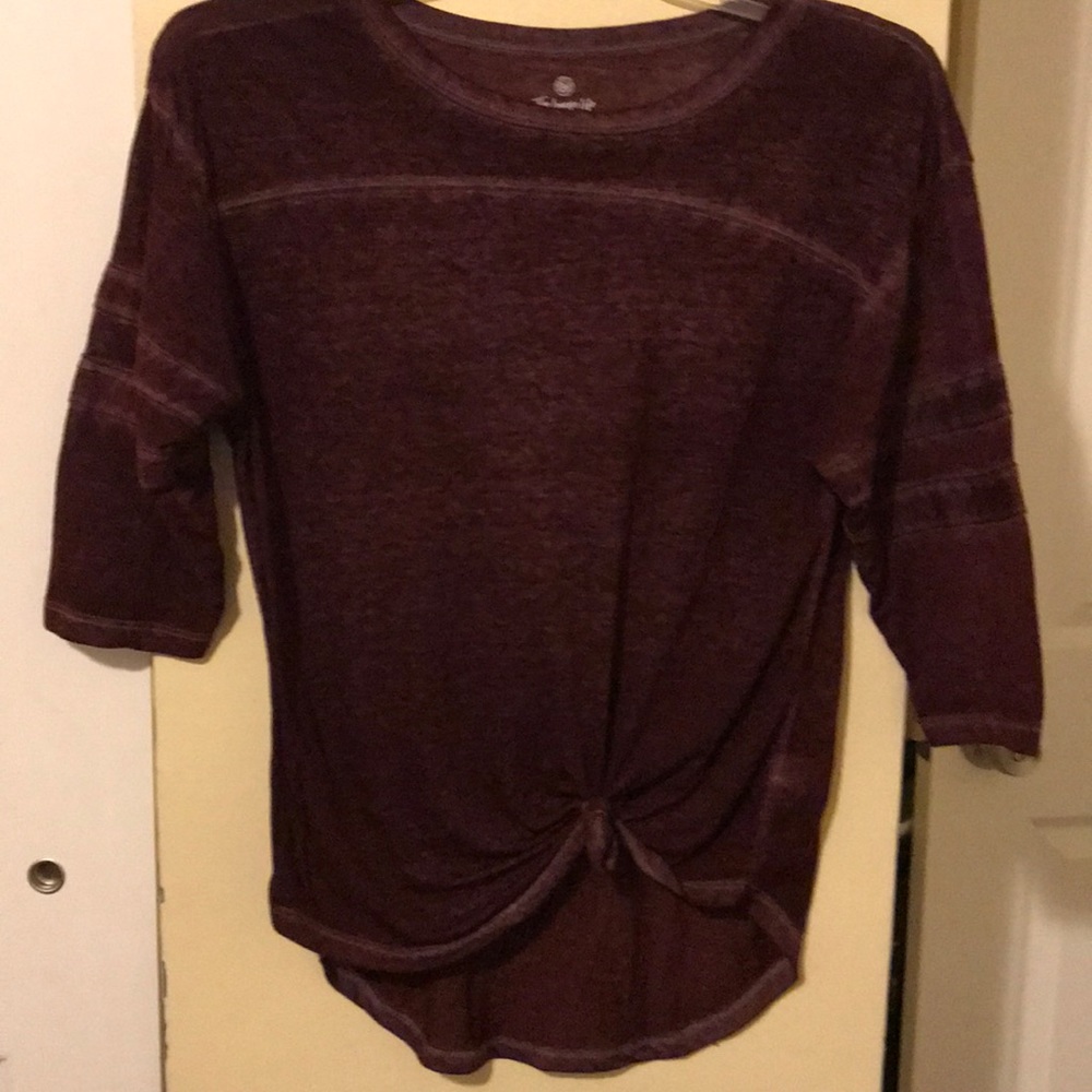 So Lounge Life TEE Burgundy tied T- Shirt